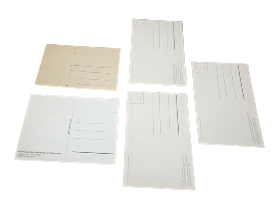 Neljä vanhaa postikorttia (valokuvia)