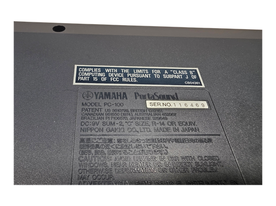 Kosketinsoitin (Yamaha PortaSound PC-100)