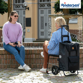 Andersen Komfort Shopper Senta 2.0 ostoskärry istuimella