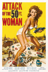 Juliste 91,5cm x 61cm: Attack of the 50ft. Woman