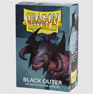 Dragon Shield Outer Sleeves - Matte Black 100kpl 