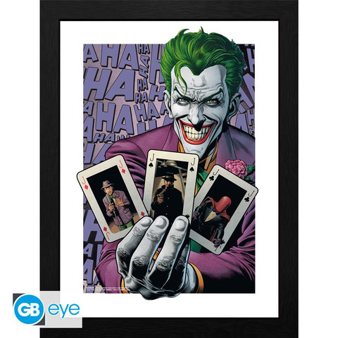 Kehystetty juliste - The Joker: Ha ha Cards