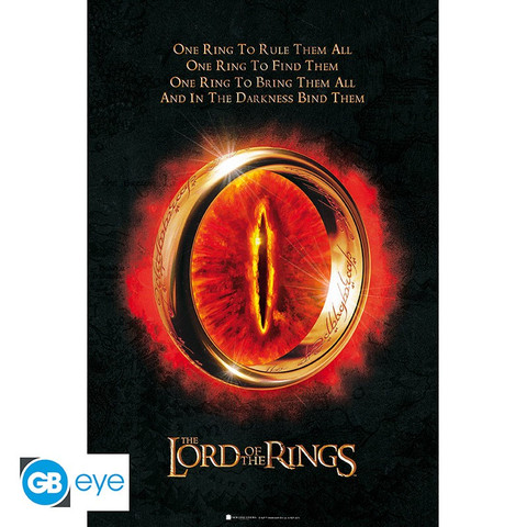 Juliste 91,5 x 61cm - LotR The One Ring