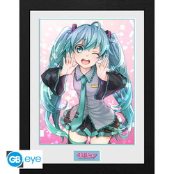 Kehystetty juliste - Hatsune Miku: Wink