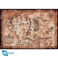 Juliste 91,5 x 61cm - LotR Map