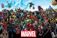 Juliste 91,5cm x 61cm: Marvel Universe