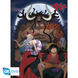Juliste 52 x 38cm - One Piece: Luffy & Yamato vs Kaido