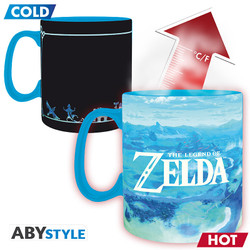Väriä vaihtava muki - Zelda Breath of the Wild 460ml
