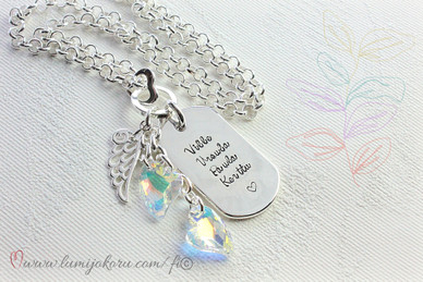 TEKSTILAATTA SYDÄNRIIPUKSILLA