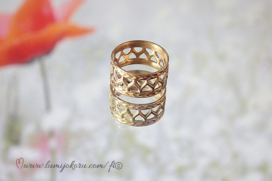 Kalevala Uskela sormus pronssi 18mm