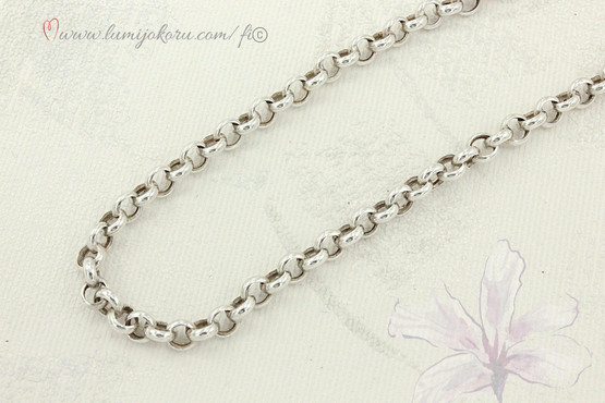 Paksu hopeinen kaulaketju 45CM 