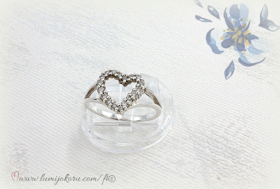 HOPEINEN SYDÄNSORMUS 18MM