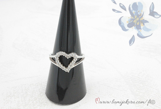 HOPEINEN SYDÄNSORMUS 18MM