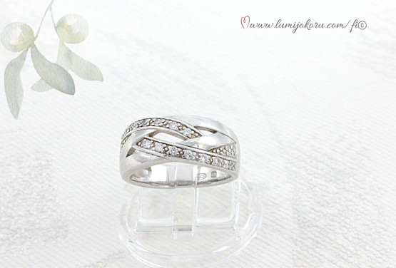 Leveä hopeasormus 18mm