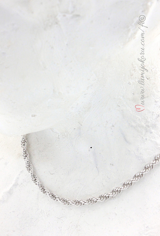 Korusarja kaulakoru ja rannekoru hopeaa