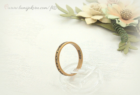 Kalevala koru Räisälän  sormus pronssi 18mm