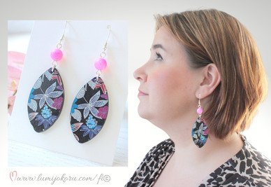 Riippuvat puukorvakorut