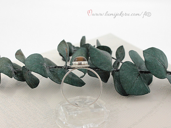 Hopeasormus tiikerinsilmällä 18,5mm