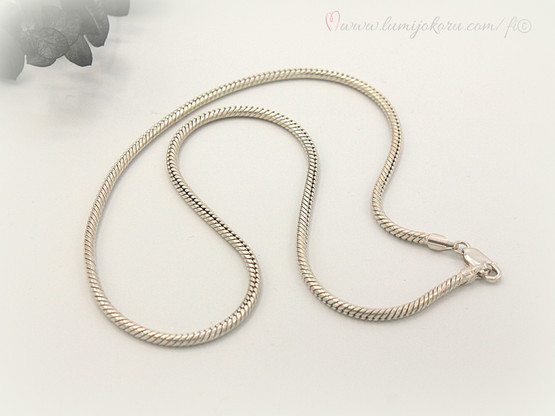 Hopeinen verkkoketju 45cm