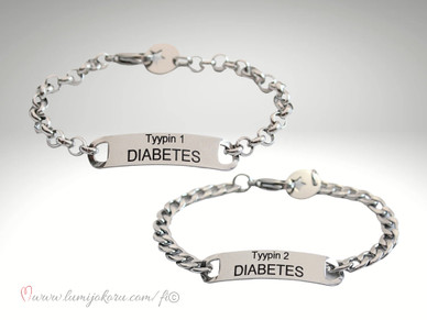 DIABETES 1 tai 2 TURVAKORU