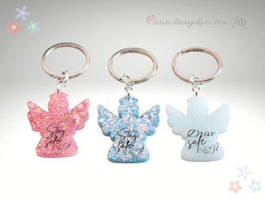 SUOJELUSENKELI AVAIMENPERÄ TEKSTILLÄ