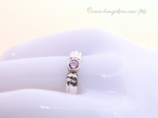 Sormus 18,5mm hopeaa