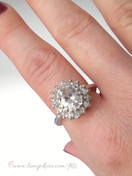 Sormus 18,5mm hopeaa