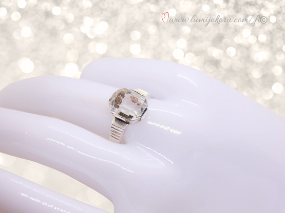 Sormus 18,5mm hopeaa