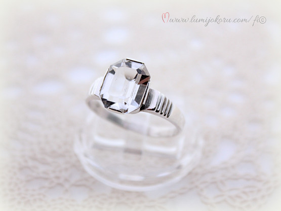 Sormus 18,5mm hopeaa