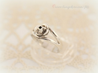 Sormus E. Granit 17mm hopeaa