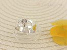 Sormus 17,5mm hopeaa v. 1973