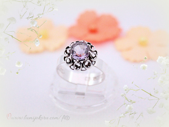 Sormus 16,5mm hopeaa