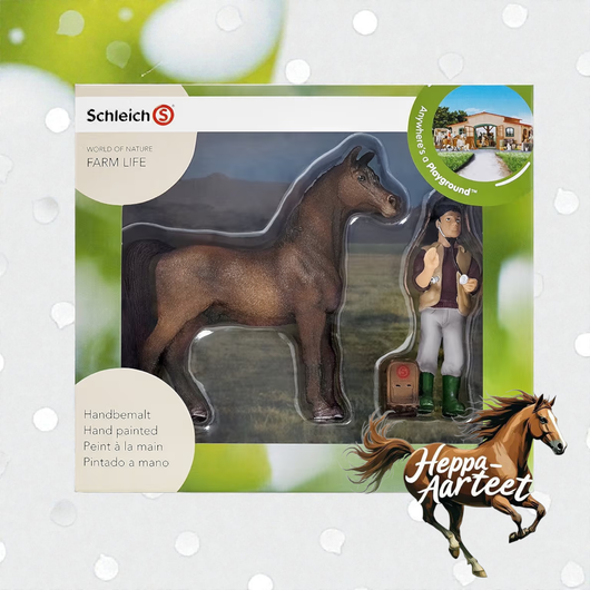Schleich Farm Life Mini-leikkisetti – Arabialaisori & Eläinlääkäri Second Hand 