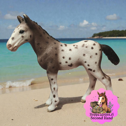 Schleich Knabstrupin hevosen varsa - Second Hand