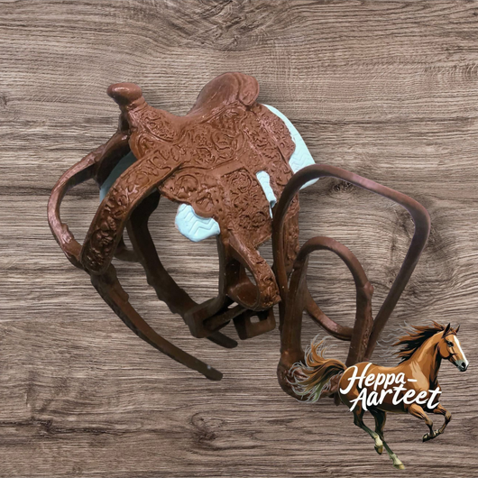 Schleich Lännensatula ja suitset- Second Hand