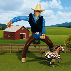 Schleich Cowboy Ratsastaja Vuosiluku 2015 Käytetty, uudenveroinen