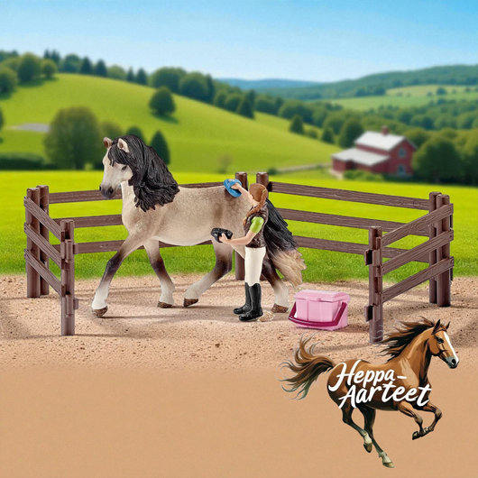 Schleich 42270 Andalusian hevosen hoito setti 