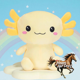 Suloinen Kawaii Axolottl-pehmo 24 cm