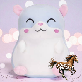 Suloinen Kawaii hamsteri-pehmo 24 cm