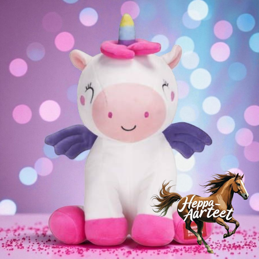 Suloinen Kawaii yksisarvinen-pehmo 24 cm