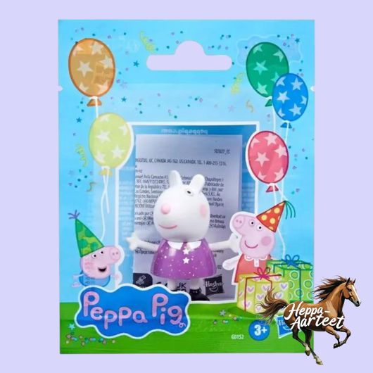 Pipsa Possu Party Friends -figuuri 6 cm, 1 kpl, yllätys hahmo