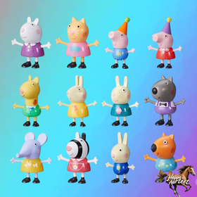 Pipsa Possu Party Friends -figuuri 6 cm, 1 kpl, yllätys hahmo