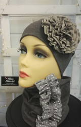 Tumman harmaa meleerattu - vaaleanharmaa meleerattu ruusukepipo