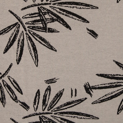 Chalk leaves jaquardneulos, beige