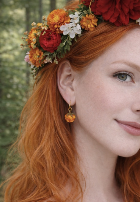 Lakka-korvakorut (kulta)