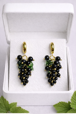 Mustaherukka-korvakorut (Isot)