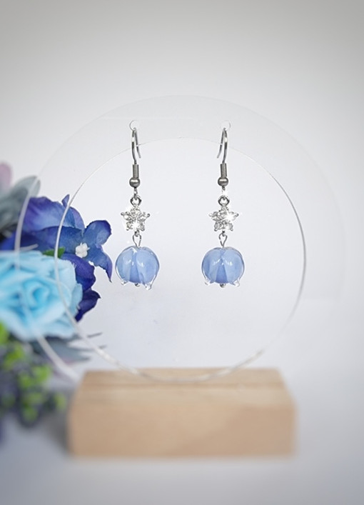 Sinitähtönen-korvakorut