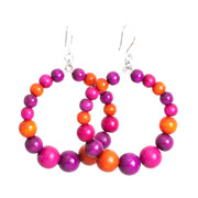 Puu Rengas -korvakorut, moniväriset USEITA VÄRIYHDISTELMIÄ