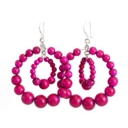 Puu Tupla Rengas -korvakorut USEITA VÄREJÄ