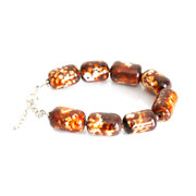 Kivi Rannekoru, poltettu akaatti